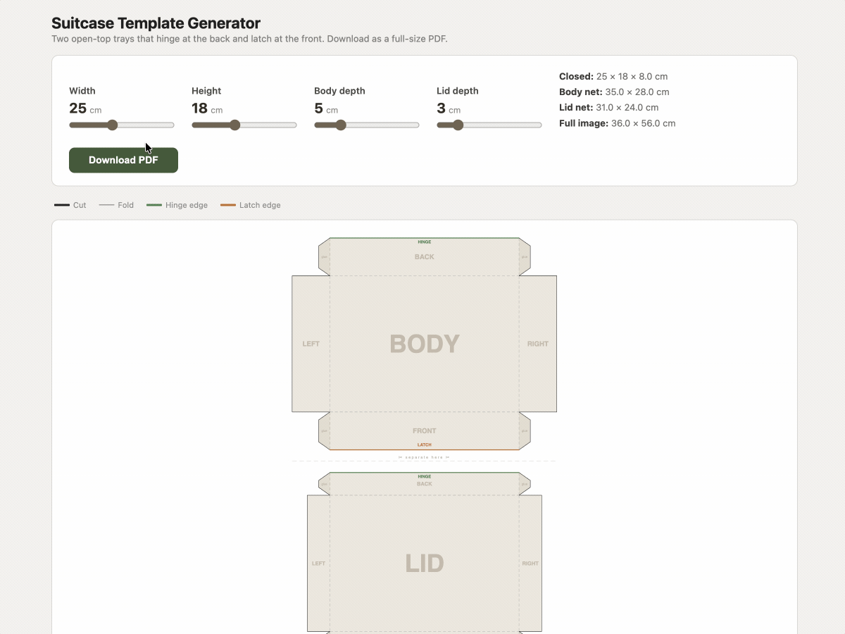 Suitcase prototype demo